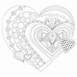 Stress Coloring Zentangle Isolated sketch template
