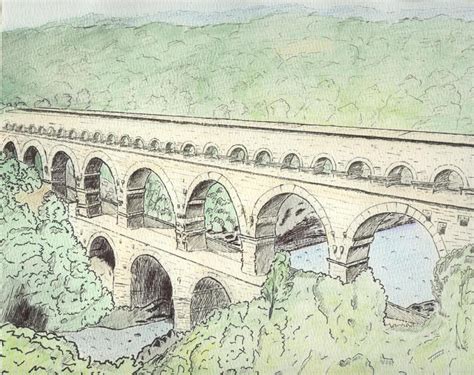 Pont Du Gard Roman Aqueduct By Chineseswmr On Deviantart