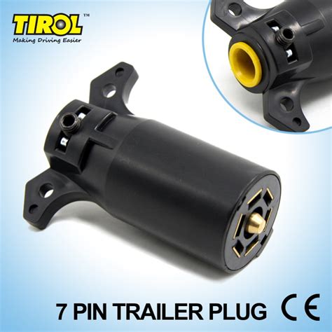 tirol ta pin trailer plug   blade  connector plug rv parts male  tow bar