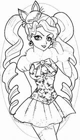 Ever After High Coloring Pages Kitty Cheshire Getcolorings Getdrawings sketch template