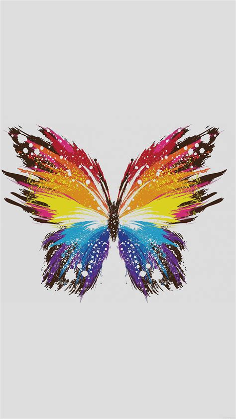 papersco iphone wallpaper ai butterfly art illust cute minimal