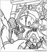 Spiderman Pages Dr Octopus Coloring sketch template