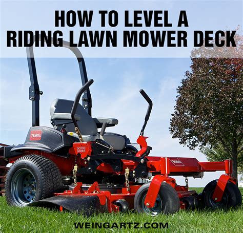 level  riding lawn mower deck weingartz