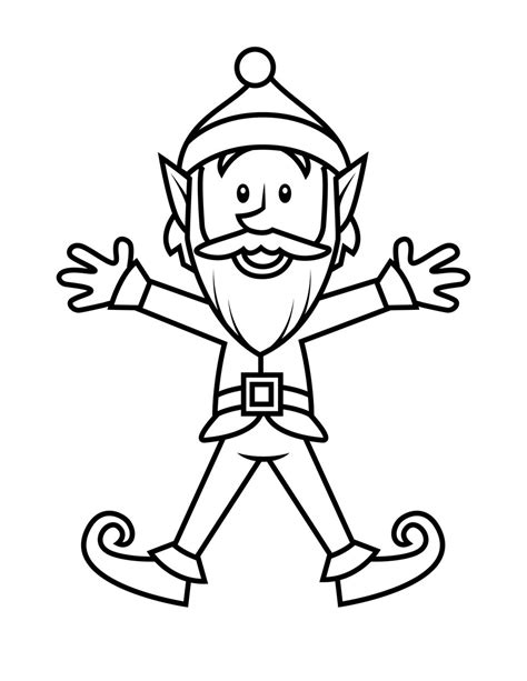 elf coloring pages  students tools educative printable