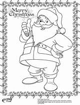 Santa Claus Coloring Pages Kids Christmas Colour Funny Chiristmas Someone People sketch template