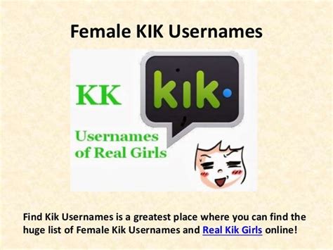 Kik Usernames