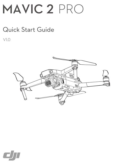 dji mavic  pro quadcopter quick start manual manualslib