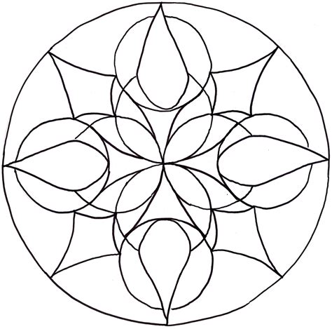simple mandala coloring pages