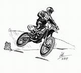 Coloring Pages Motocross Motorcross Bikes Dirt Bike Popular Wheeling Coloringhome sketch template