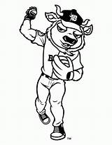Coloring Mlb Pages Baseball Logo Mascot Kids Clipart Library Sheets Popular Buster sketch template