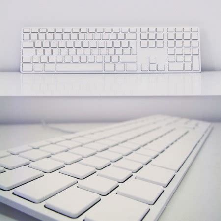 white apple keyboard   touch typist