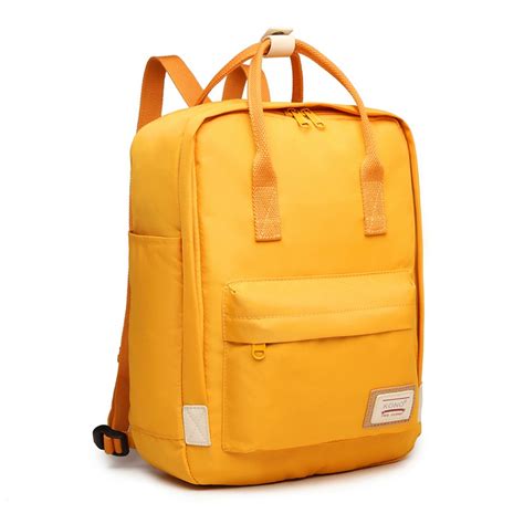 eb kono large polyester laptop backpack yellow