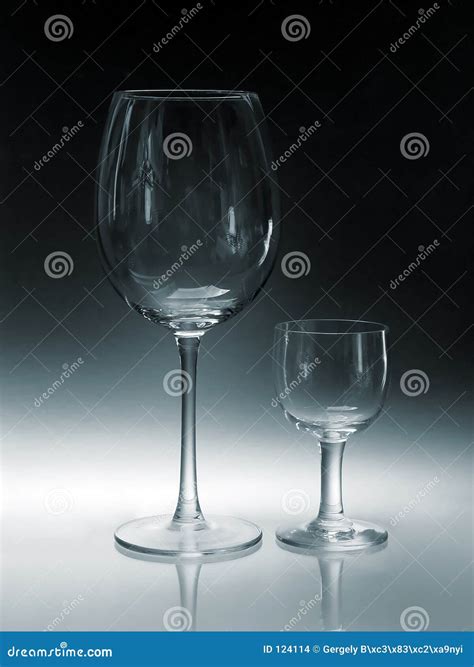 big glass small glass stock photo image  tall drink