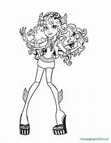 Coloring Pages Monster High Robecca Steam sketch template