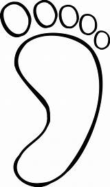 Template Foot Footprint Outline Printable Clipart Footprints Pages Clip Coloring Baby Colouring Human Pie Line Para Colorear Pattern Cliparts Cut sketch template