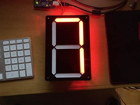 neopixel  segment display part  rasterweb