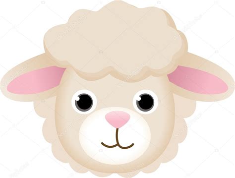 sheep face stock vector  socris