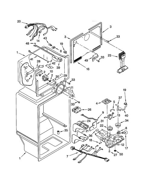 liner diagram parts list  model  kenmore parts refrigerator parts searspartsdirect