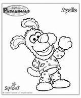 Pajanimals Coloring Pages Kids Apollo Party Pajama Cartoon Pancake Sproutonline Crafts Birthday Universal sketch template