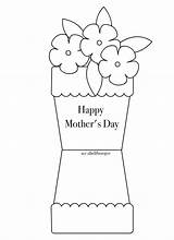 Mothers Flower Pot Printable Card Coloring Crafts Pages Mother Cards Kids Template Happy Craft Flowers Mom Templates Sheets Coloringpage Eu sketch template