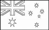 Coloring Pages Flag Australia Flags Kids Printable Template Sheets Au A5 Choose Board sketch template