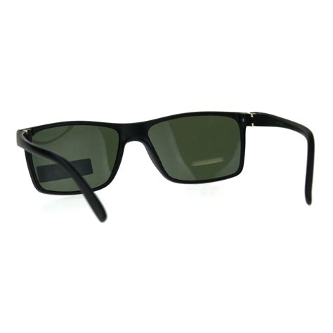 polarized antiglare rectangular mod minimal mens designer sunglasses ebay