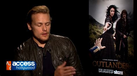 new interview with sam heughan and caitriona balfe from access