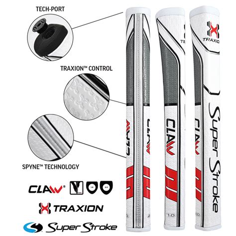 superstroke traxion claw  putter grip  american golf