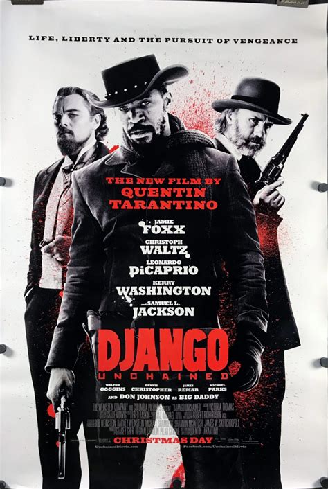 django unchained original quentin tarantino movie poster original