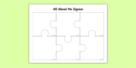 piece jigsaw puzzle template twinkl teacher