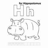Hippo Coloring Pages Cute Printable Toddlers sketch template