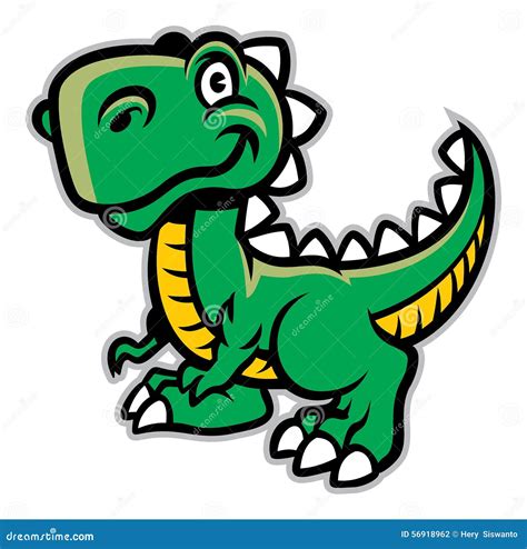 cartoon dinosaur stock vector image