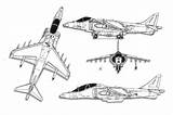 Harrier Mcdonnell Aerospace Cazabombardero Aviones Aircraft sketch template