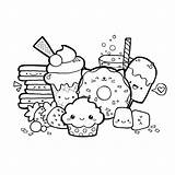 Draw Sweets sketch template