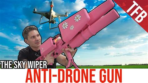 edms skywiper anti drone gun youtube