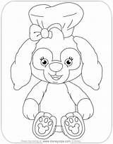 Coloring Duffy Friends Cookie Pages Bear Disneyclips Sitting Down sketch template