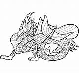 Drago Marino Drac Dragones Draghi Coloriage Dibujo Acolore Dibuix Dragón Fuego Dibuixos Coloringcrew Wyvern Line Fantasia Animal Chinos Chidos Cinese sketch template
