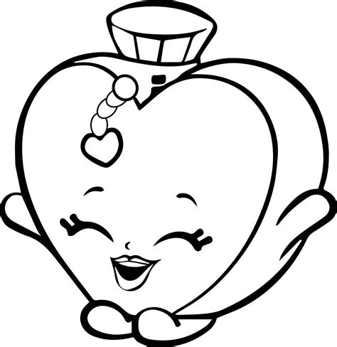 heart shopkin coloring page  printable coloring pages  kids