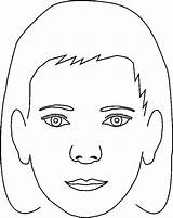 Coloring Painting Face Faces Templates Outline Pages Blank Human Printable Girl Template Paint Clipart Visage Coloriage Color Colour Paintings Crafthubs sketch template