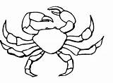 Crab Coloring Pages Clipart Hermit Printable Clip Cliparts Outline Colouring Kids Kings Library Wikiclipart Popular Results sketch template
