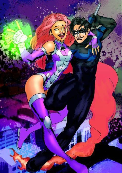 Pin On Dick Grayson And Starfire