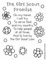 Scout Girl Coloring Promise Printable Pages Law Daisy Brownie Printables Scouts Sheet Country Bookmark Color Sheets Petals Activities Troops Girls sketch template