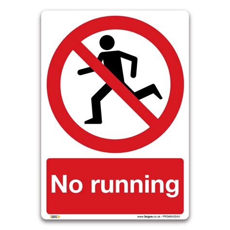 running sign