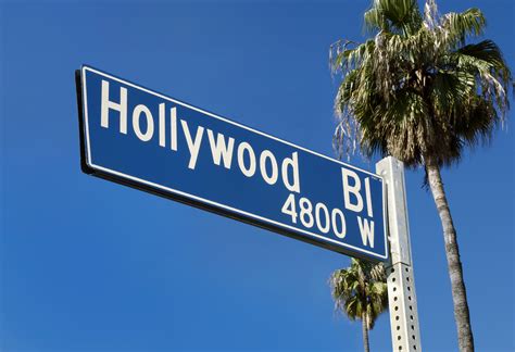 hollywood blvd street sign wpalms  junk  america