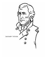 Zachary Taylor Coloring Presidents President Printables Usa Pages Sheets 1850 1849 American sketch template