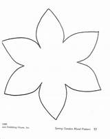 Flower Template Daffodil Felt Craft Printable Flowers Crafts Templates Preschool Spring Search Daffodils Patterns Outline Theme Yahoo Easter Paper Stencil sketch template