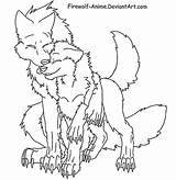 Drawing Lineart Firewolf Motherly Drawings sketch template