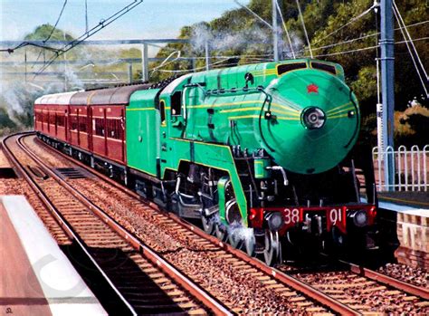 locomotive   banksia steve leadenham transport art