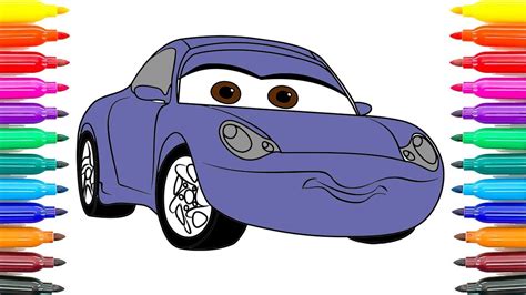 coloring cars  sally coloring pages  kids   paint cars