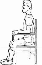 Posture Postura Sit Kinesiology Buena Duduk Posisi Lumbar Bureau Assis Benar Tenir Sentada Postures Saber Cual Postur Une Buttocks sketch template